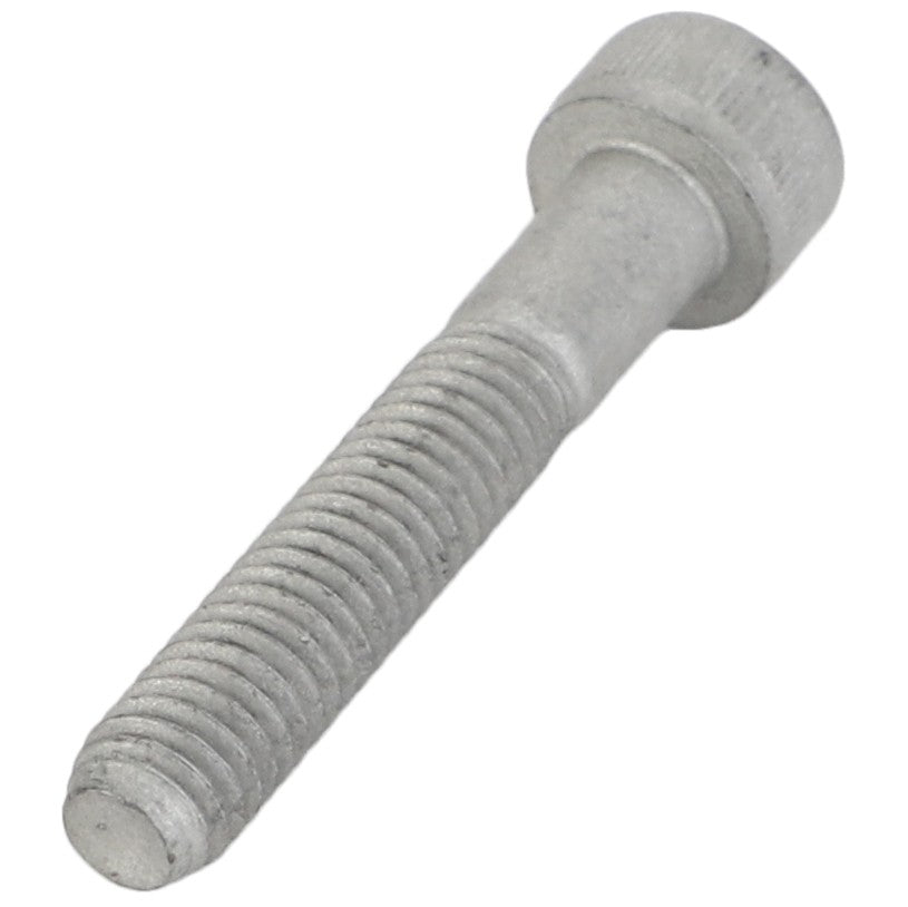 Close-up of a metal AGCO | BOLT - D46150601 hex socket head cap screw with a threaded shaft. No current product description information is available.