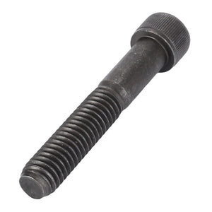 A close-up view of the AGCO | Hex Socket Head Capscrew - 70912270 with a knurled head and partially threaded shaft against a white background, reminiscent of the precision found in Fendt Models.