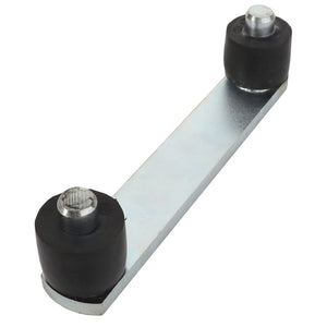 The AGCO | ARM - D28450528 by AGCO is a metal bar featuring rubber bushings at both ends, though no current product description information is available.