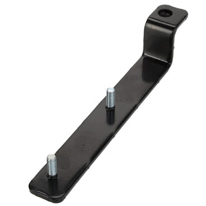 The product description details the AGCO Bracket, Right Hand - Acw2825770, featuring a black metal construction with two bolts extending along its length and a hole at one end. Further information is currently unavailable.