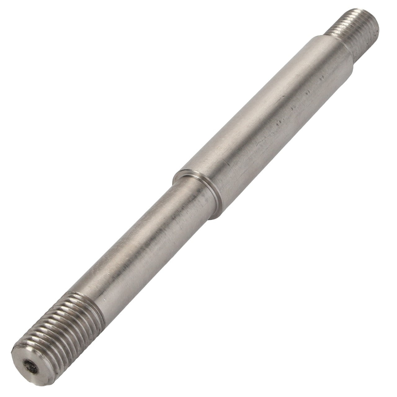 The AGCO | CLEVIS PIN - D26733902 features a smooth cylindrical body in the center and has threaded ends, though there is no additional product description information available.