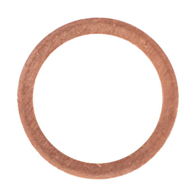 AGCO | Seals - V615871014 is a copper washer with a circular shape viewed from above on a white background, suitable for agricultural machinery like Fendt or Massey Ferguson.