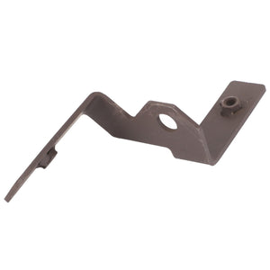 The AGCO Bracket - Acp0362850 is a metal bracket featuring an angular shape and a central hole, typically used for mounting or support. No current product description is available.