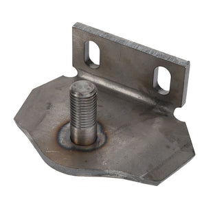 The AGCO | BRACKET - D28251918 is a metal bracket from the AGCO brand that features two mounting holes and one threaded bolt. No additional product description information is available yet.