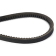 The AGCO Drive Belt, Hydrostatic Pump and Power Take-Off - D41904200, features a black rubber composition with a toothed inner surface, forming an oval loop for optimal performance and noise reduction.