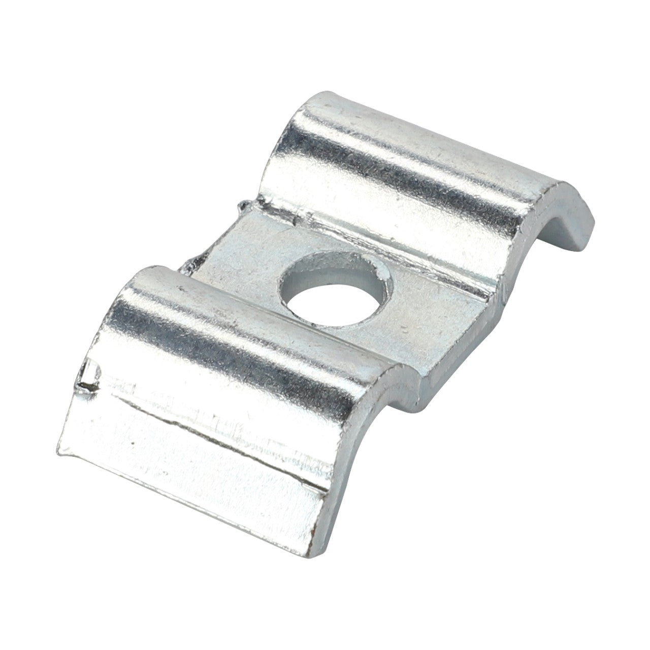 The AGCO | Bridle - La300136688 is a metal bracket featuring a central hole and two elevated wings on either side. There is currently no further product description available.