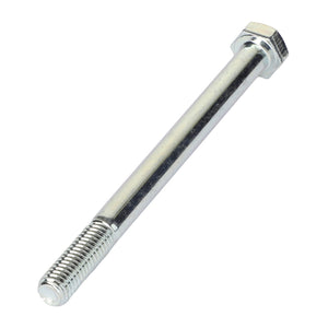 A close-up view of the AGCO | HEXAGONAL HEAD BOLT - 0901-10-72-00, featuring a threaded end and made of shiny metal. No current product description information available.