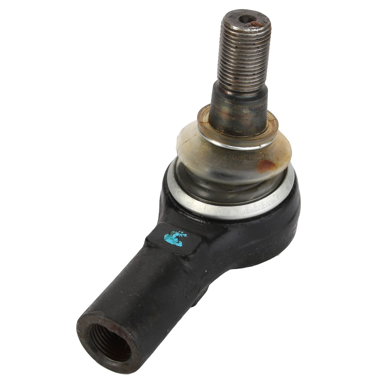 The AGCO Drag Link, Bar Rod - Acp0324350 is an automotive ball joint featuring a threaded bolt and a socket enclosed in a robust metal casing, engineered for optimal durability and strength.