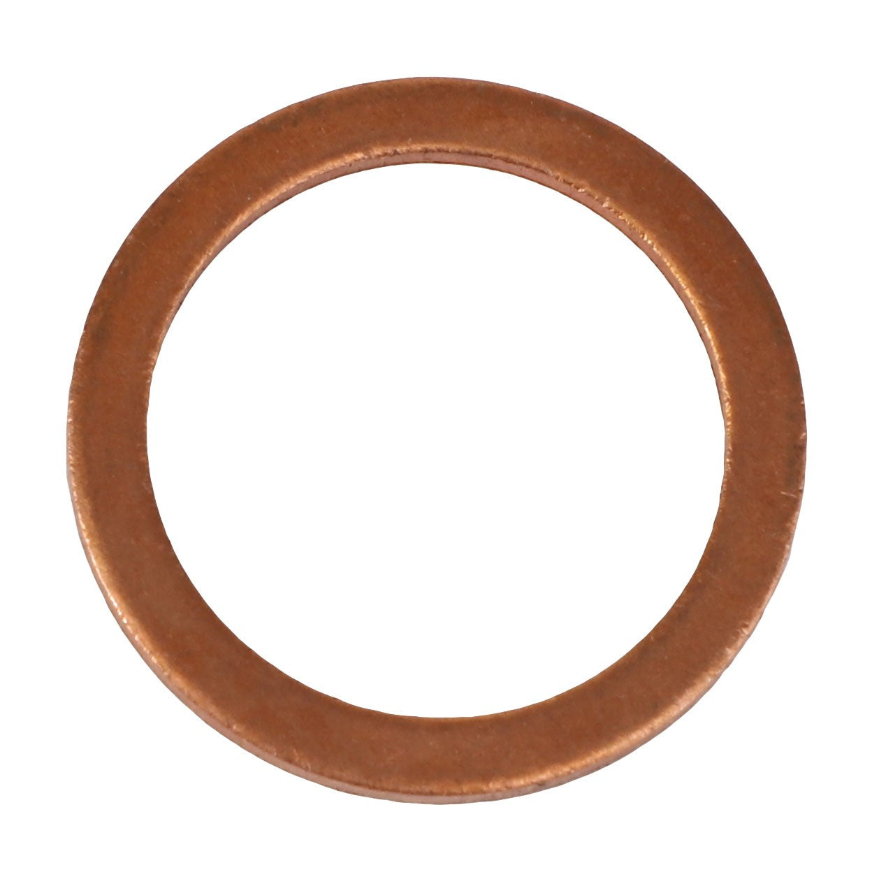 The AGCO Washer - Acp0445650 is a round copper washer featuring a smooth surface and uniform thickness, isolated on a white background. No current product description available.