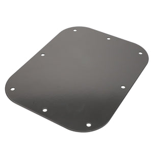 The AGCO | Cover - Acp0371190 is a rectangular metal plate designed with rounded corners, featuring eight evenly spaced holes along the edges.