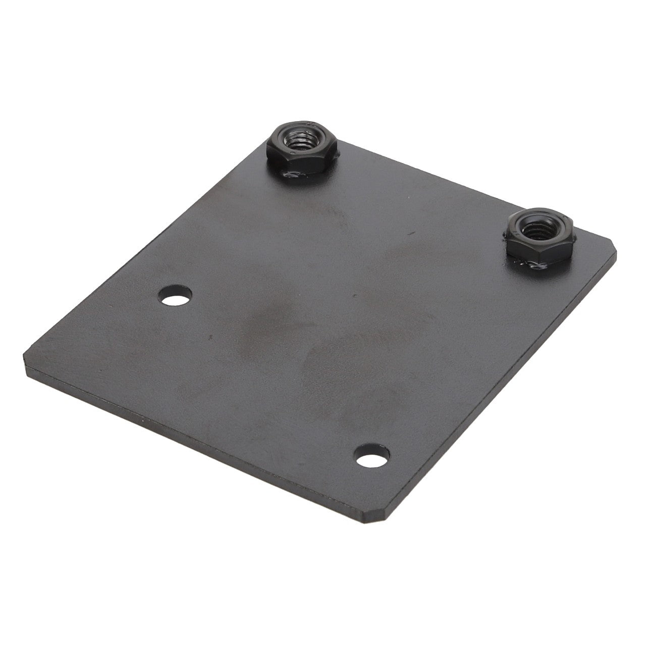 A flat, square metal AGCO bracket (part number Acw1545880) with two hex nuts and two holes near the edges. The gray AGCO bracket appears to be a component for machinery or a structural part, though no detailed product description information is currently available.