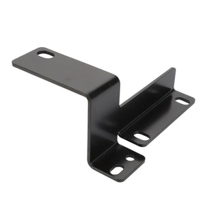 A black metal bracket with a right-angle bend and multiple mounting holes, known as the AGCO Support - Acw132721A from the AGCO brand. No current product description information is available.