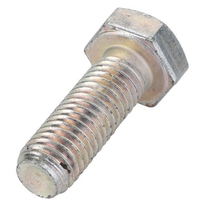 A close-up image of the AGCO Hexagonal Head Bolt - F334310020380, featuring its threaded shaft, positioned diagonally against a white background. No current product description available for this AGCO product.