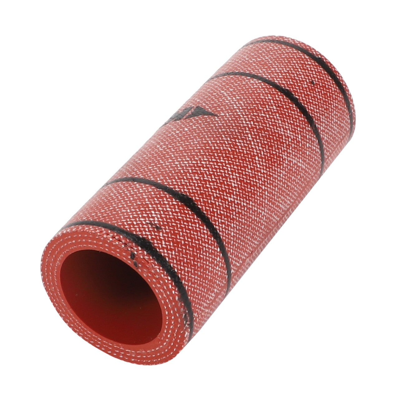 The AGCO Thimble - F007200090090, a red textured foam roller with black stripes, is perfect for muscle massage and physical therapy. No current product description available can quite capture the relief and benefits this roller provides.