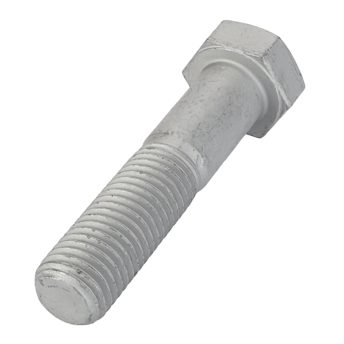 A close-up image of the AGCO Hexagonal Head Bolt - Acx2338100, featuring its silver finish and threaded end.