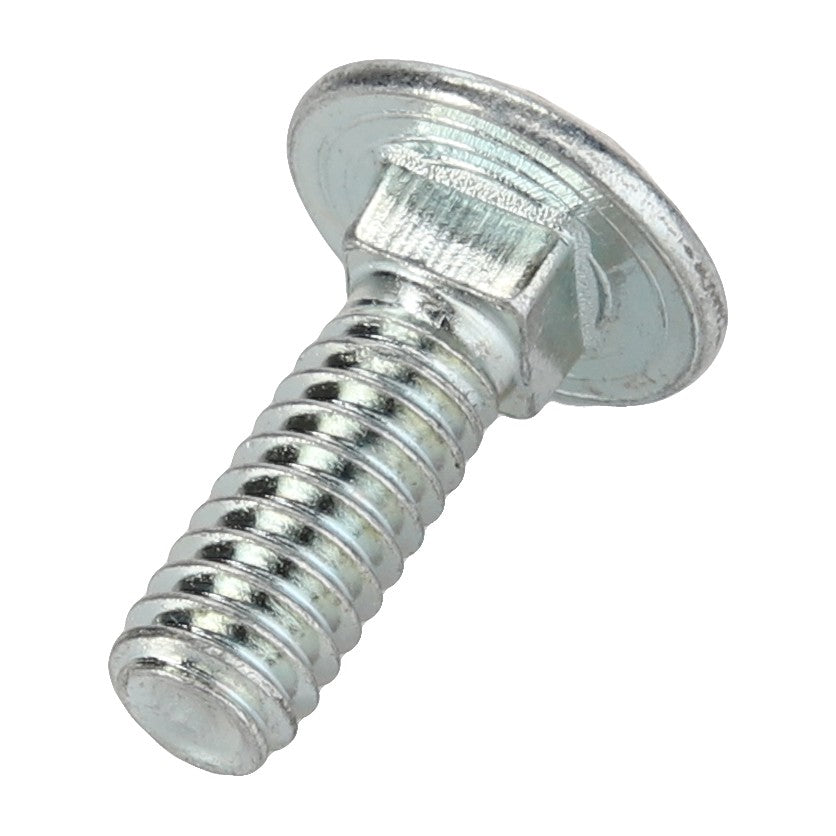 Image of an AGCO Carriage Bolt - Acp0148090, a silver, metal carriage bolt with a flat, round head and threaded shaft. Brand: AGCO. No Current Product Description Available.