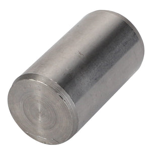 The AGCO | DOWEL - F743300020070 is a cylindrical metal rod with smooth surfaces and a shiny finish.