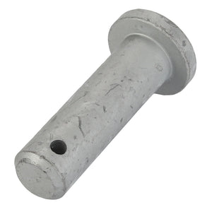 The AGCO Clevis Pin - Acw152997A is a metallic pin with a circular cross-section, featuring a flange at one end and a hole near the opposite end. No current product description information is available.