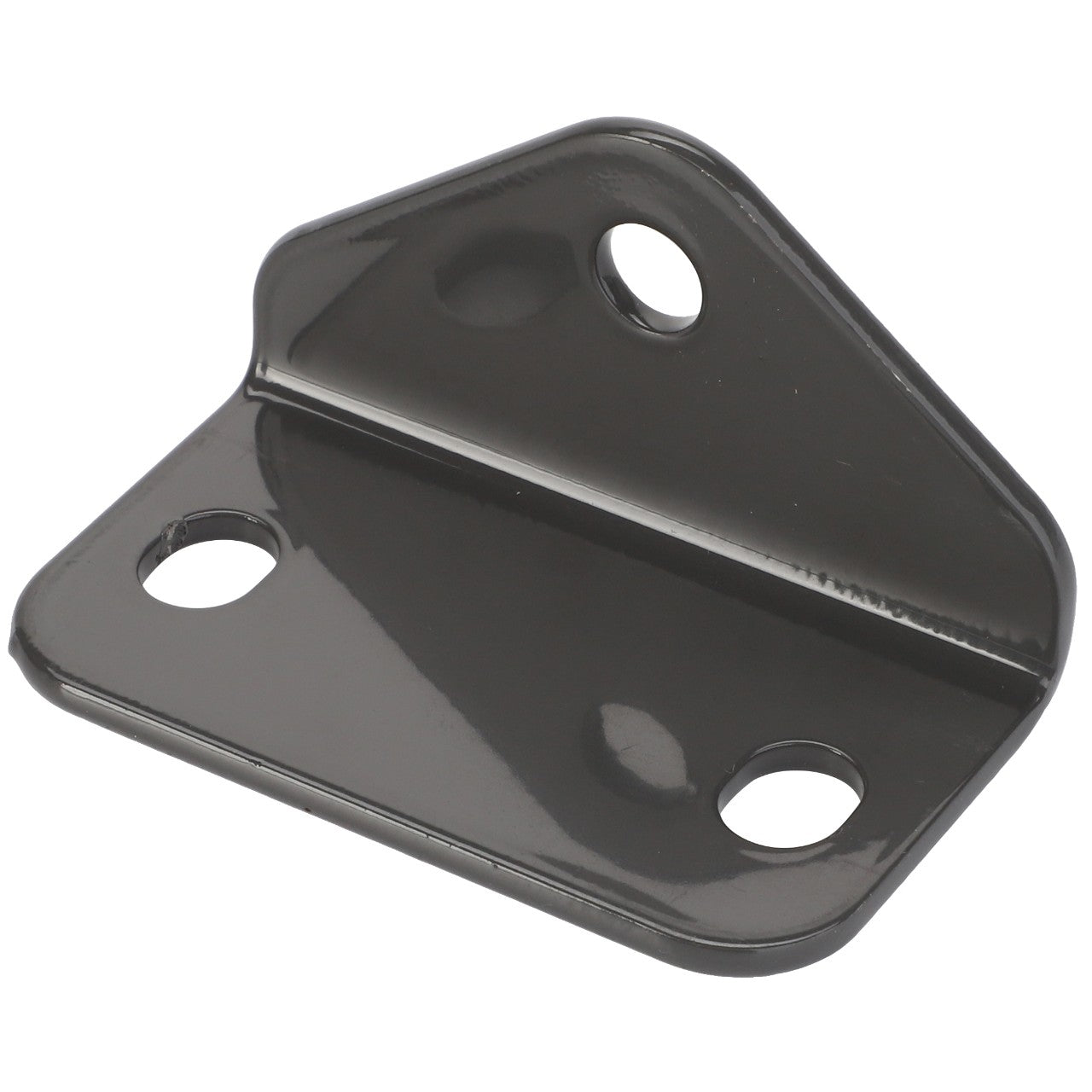 The AGCO | Angle - Acw1590900 is a black metal bracket featuring three holes, specifically designed for mounting or support purposes. No current product description information is available.