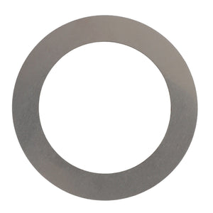 The AGCO Adjusting Shim - 3712691M1 is a plain, metallic washer with a central hole, shown against a white background, suitable for Massey Ferguson models.