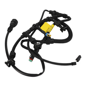 The AGCO Harness - 4280155M2 is a coiled black wiring harness with connectors and a yellow label in the center, designed for electronic or automotive use. No current product description available.