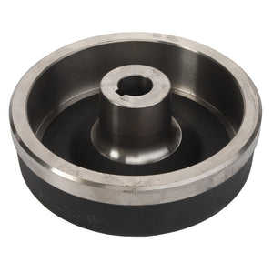 The AGCO | BRAKE DRUM - D46100662 is a metal wheel featuring a central hub and a smooth outer ring, commonly utilized in industrial machinery or equipment. No additional product description information is currently available.