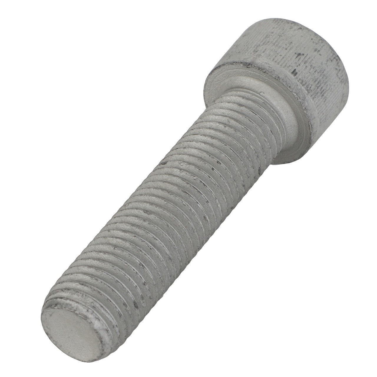 Introducing the AGCO BOLT - D46150573, a silver metal bolt featuring a hexagonal socket head and threading along the shaft.