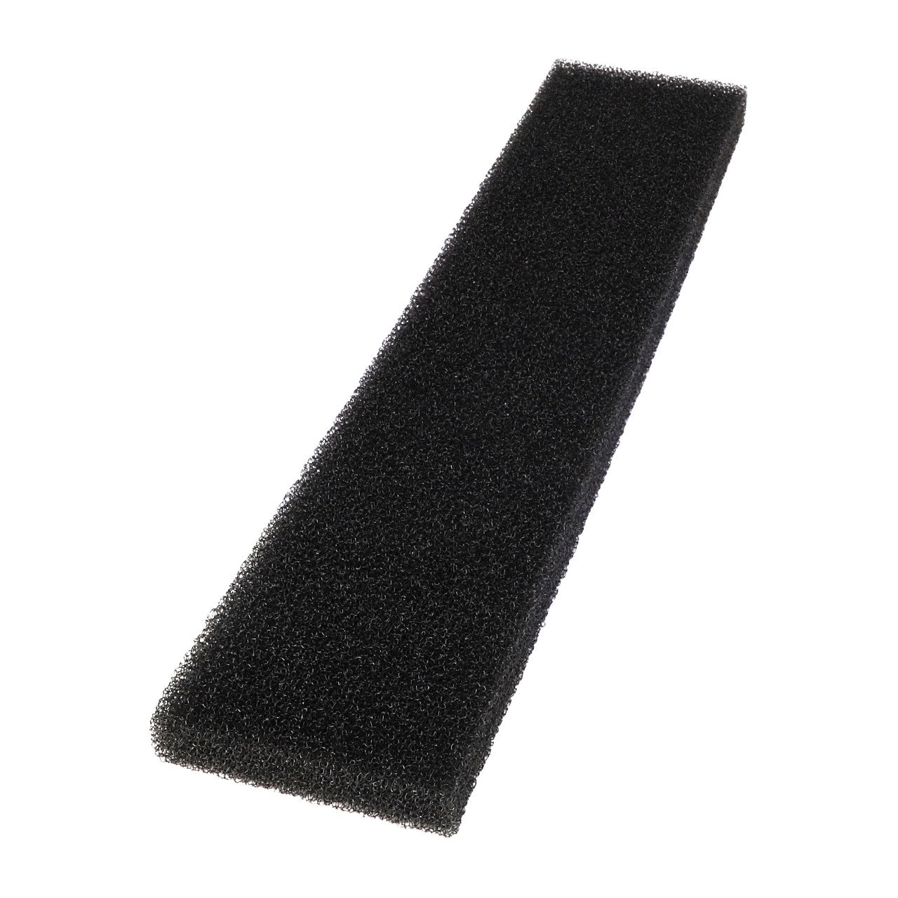 The AGCO Foam - Acw1052760 is a rectangular black foam filter boasting a textured and porous surface for optimal performance.