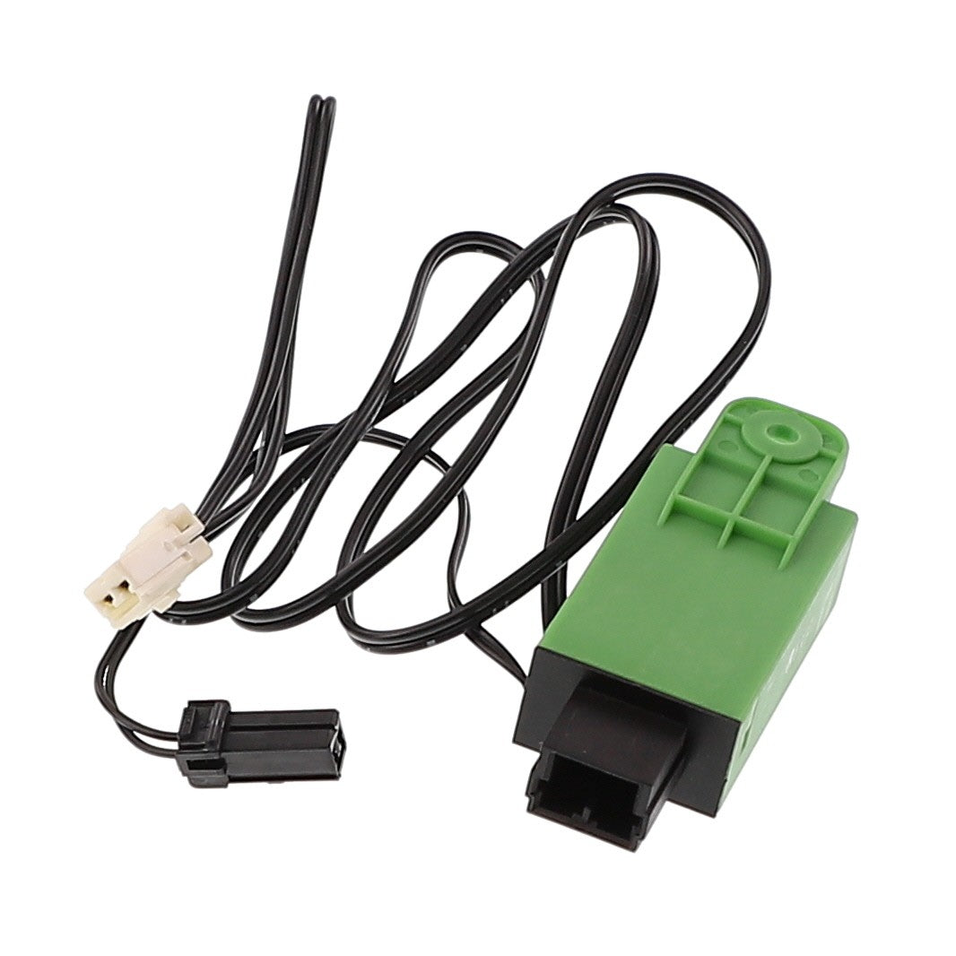 Green AGCO Thermostat - Acw0170160 electronic component with attached black wiring and connectors, placed against a white background. No current product description available.