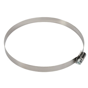 The AGCO | HOSE CLAMP - AG561240, made from stainless steel and featuring a screw mechanism for tightening, currently lacks a detailed product description.