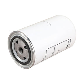 The Hydraulic Filter Spin On - 3972868M1 by AGCO is a cylindrical automotive oil filter featuring a white exterior, a metal base, and is specifically designed for AGCO engine applications.