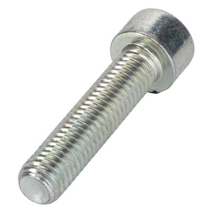 A shiny, cylindrical metal bolt with a hexagonal socket head and threaded shaft, oriented diagonally. This item is identified as AGCO | SOCKET HEAD BOLT - 0902-10-27-00 and is manufactured by AGCO. No current product description information is available for this item.