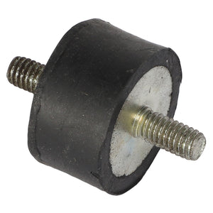 A cylindrical rubber mount with metal threaded studs protruding from both ends is available as the AGCO Isolator - Acw7380610, manufactured by AGCO. No additional product description information is available at this time.