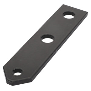 The AGCO | ARM - D28981543, a rectangular black metal plate from AGCO, features three circular holes evenly spaced along its length. No current product description information is available for this item.