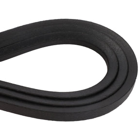 A close-up view of the AGCO | KIT, V BELT - D26733596, a black V-belt commonly used in machinery and automotive applications for power transmission. No current product description information is available.