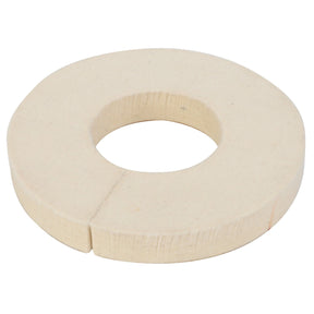 The AGCO Felt Seal - Acw1790510 is a round, beige felt washer featuring a central hole and a small slit on one side; additional details are currently unavailable.
