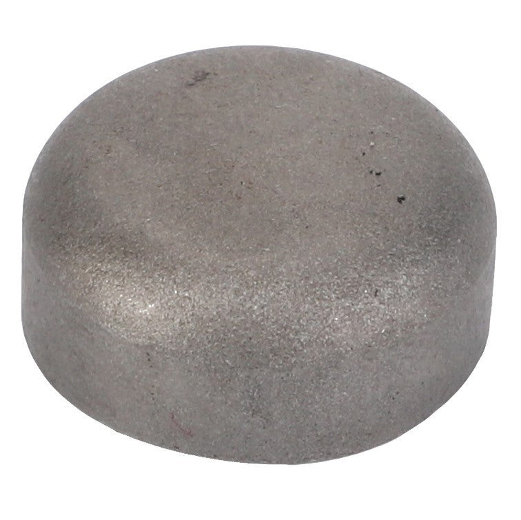 A small, smooth, metallic dome-shaped object known as the AGCO Core Hole Plug - F119200210480; currently, no detailed product description is available.