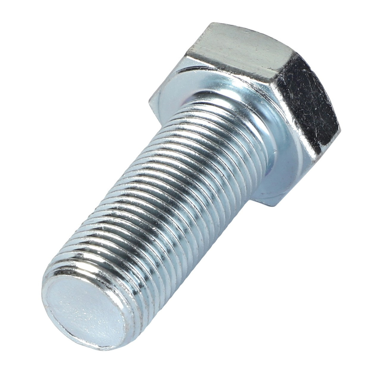 A close-up image of the AGCO Hex Cap Screw - Acw1831320, featuring a shiny metallic finish, with a hexagonal head and threaded shaft. No current product description information is available.