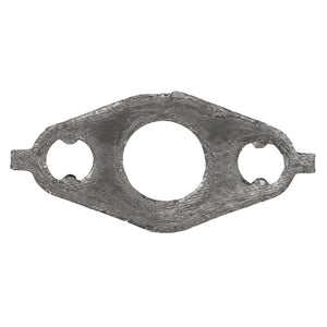 The AGCO Gasket - Acw3397640 is a metal gasket featuring one large central hole and two smaller side holes. However, there is no additional product description information available at this time.