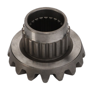 The AGCO Differential Bevel Gear - F270310020060, featuring a toothed edge and internal splines, is designed to optimize performance in your machinery. This genuine part from the AGCO collection ensures reliability and durability.