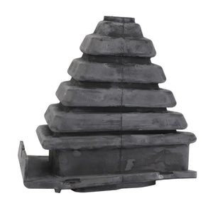 The AGCO | Bellows - Acw077423B by AGCO is a black rubber accordion boot, featuring multiple stacked layers in a flexible, tiered design that is commonly used as a protective cover for mechanical parts or joints. No current product description information is available.