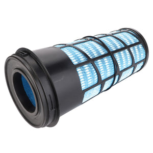 Displayed is the AGCO Air Filter Element - ACP0377290, featuring a black plastic frame and blue pleated filter material. Its design ensures optimal performance for both industrial and automotive applications. The lack of a current product description indicates that this may be a newly introduced model from AGCO.