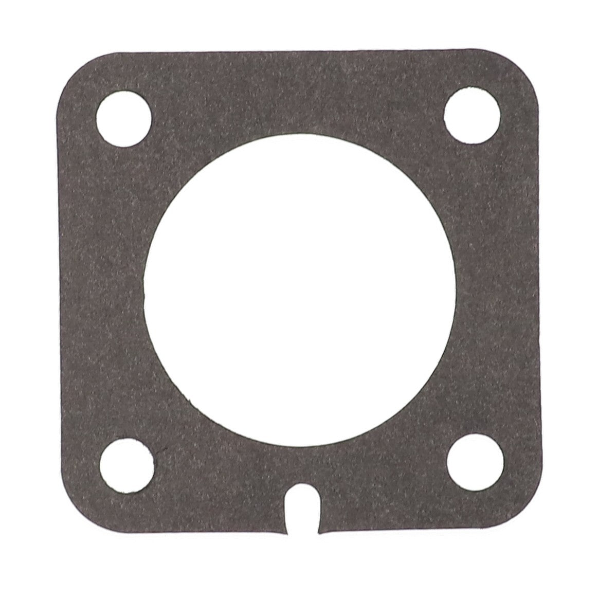 Currently, there is no available product description for the AGCO Gasket - Acp0441940, a square black gasket with a large central circular hole and four smaller holes at the corners.