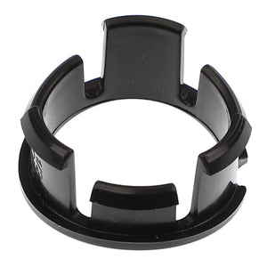 Introducing the AGCO | Edge - Acp0294980 by AGCO: a sleek black plastic ring featuring five evenly spaced, raised tabs around the inner edge. Perfectly engineered to meet your needs.