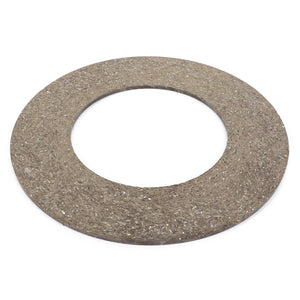 The AGCO | Clutch Disc - 700711025, a circular grinding disc with a textured abrasive surface and a large central hole, is crafted using organic friction materials for increased service life.