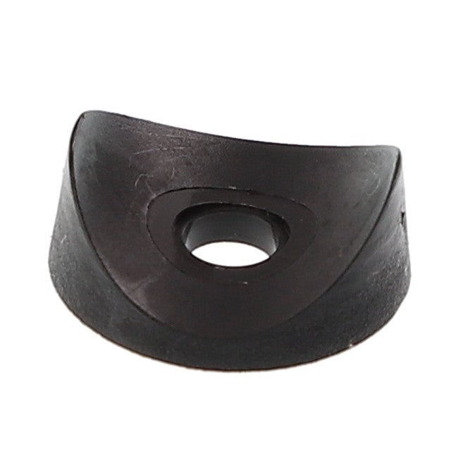 Product Description: The AGCO | Washer - Acw0102590 is a black cushioned rubber washer with a central hole, specifically designed for mounting or sealing purposes.