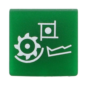 Green button with white icons depicting a gear, a flag with a circle, and a line graph. Product: AGCO | DECAL - D28751659 by AGCO. No current product description information is available.