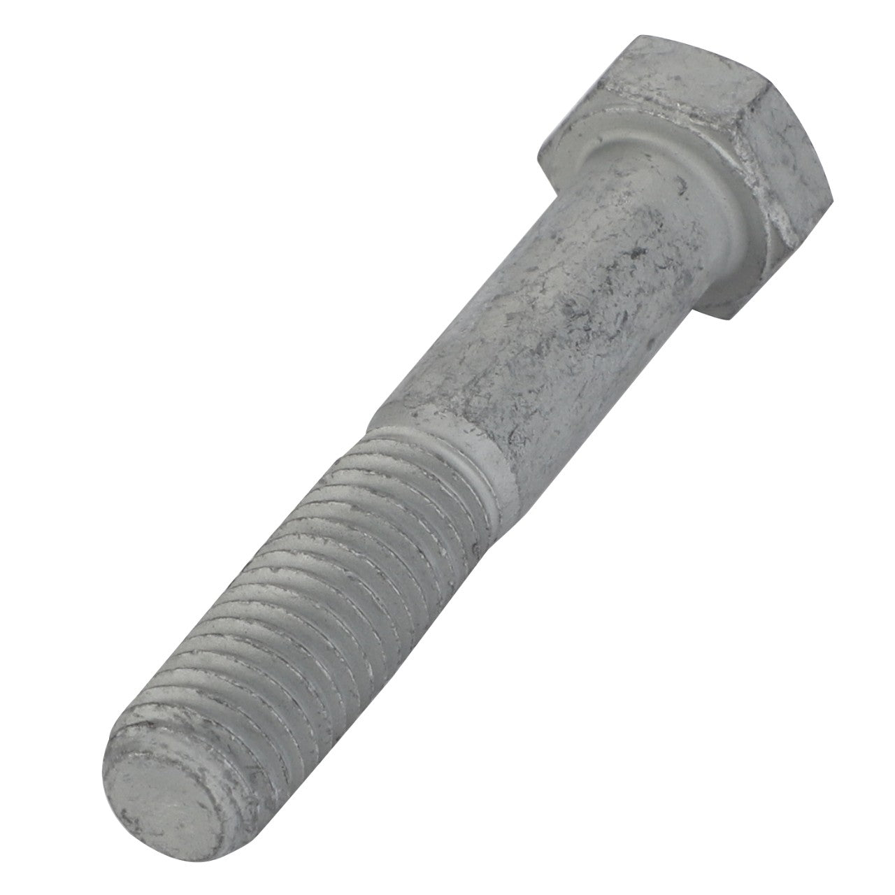 Introducing the AGCO | Hexagonal Head Bolt - Acx2964610, a metal hex bolt featuring a threaded shaft and a hexagonal head, ideal for use in construction and machinery applications. 

Brand Name: AGCO