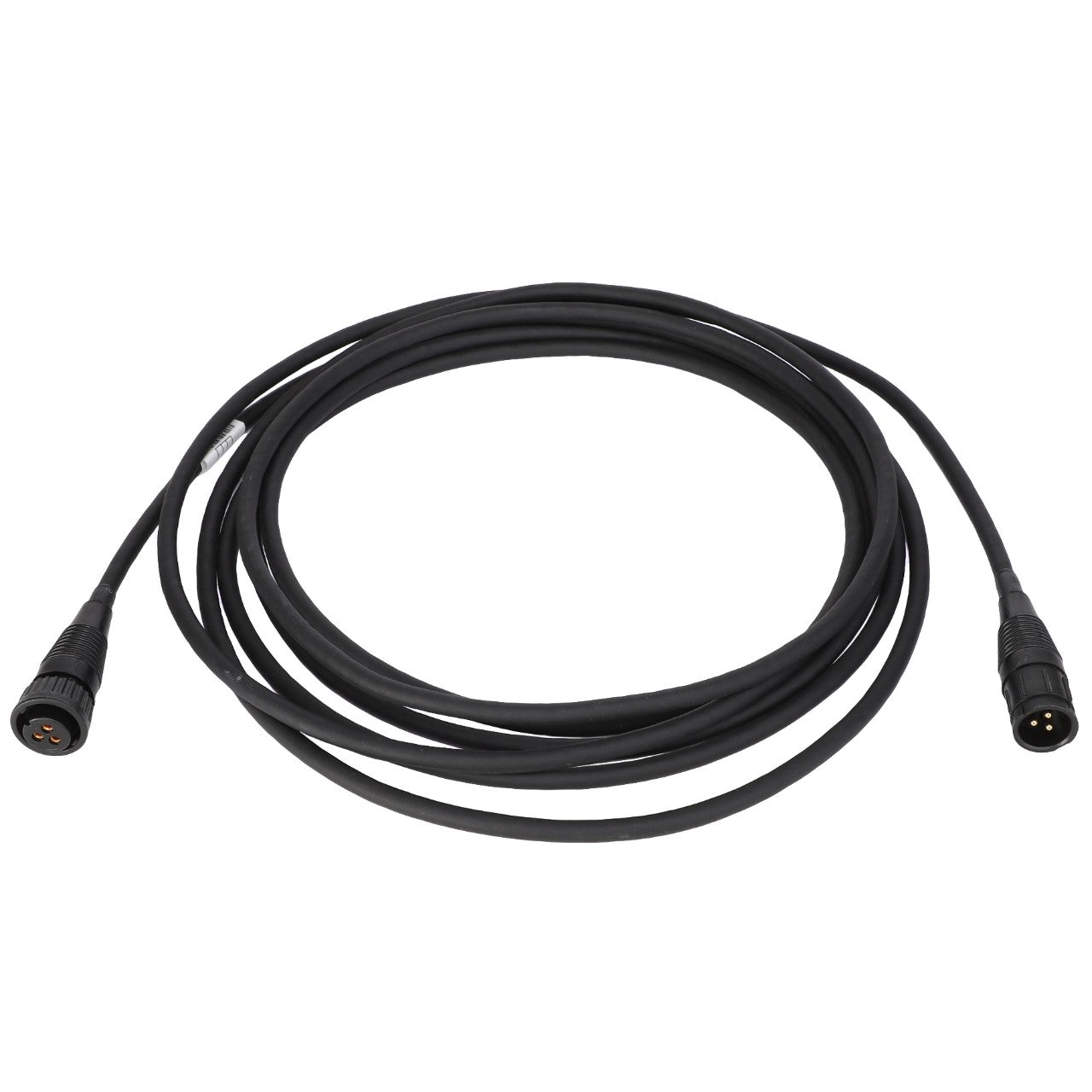 A coiled black electrical cable with connectors on both ends, identified as AGCO | CABLE - AG609809 from the brand AGCO.