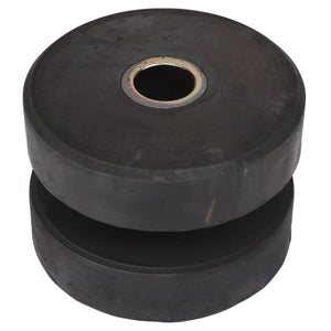 AGCO | BONDED MOUNT - AG130266 is a pair of black rubber cylindrical mounts with a central metal-lined hole, stacked on top of each other. Product Description Not Available for additional details.